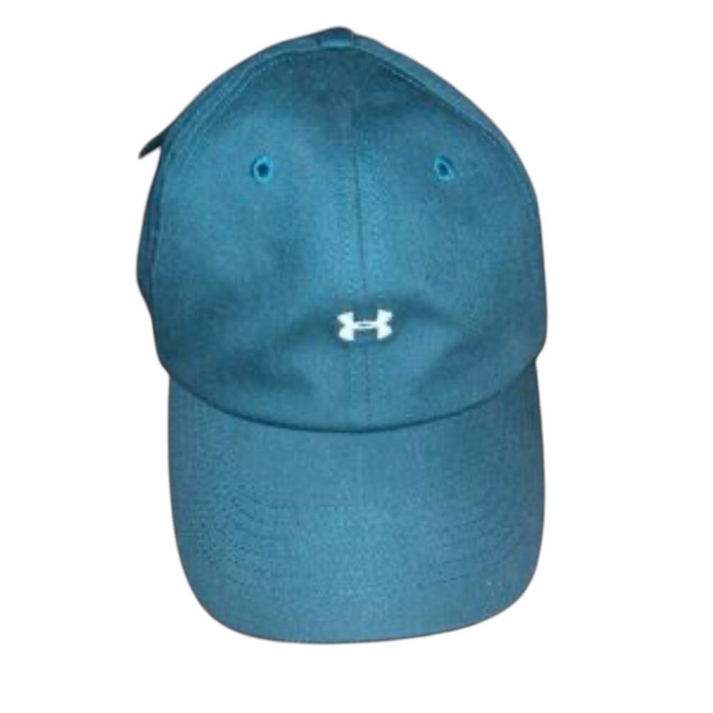 Under Armour Women’s Adjustable Baseball Cap Hat Teal Blue Cotton Dad Hat OS